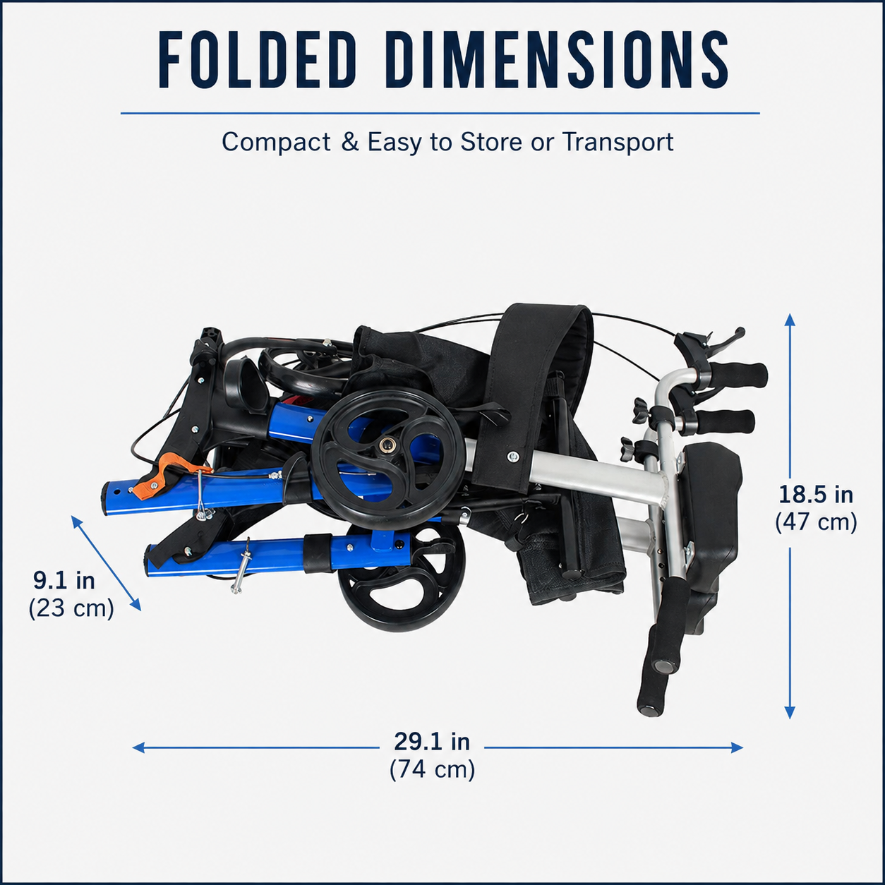 Elderly walker, elbow rest, pushable, seatable, storage bag, walker, no need to install hand-push, travel shopping, aluminum alloy