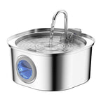 Source Factory Stainless Steel Pet Smart Water Dispenser Automatic Circulation Flow 3.2L Large Capacity Cat and Dog Water Feeder