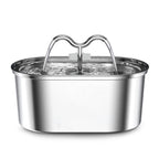 Source Factory Stainless Steel Pet Smart Water Dispenser Automatic Circulation Flow 3.2L Large Capacity Cat and Dog Water Feeder