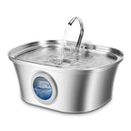 Source Factory Stainless Steel Pet Smart Water Dispenser Automatic Circulation Flow 3.2L Large Capacity Cat and Dog Water Feeder