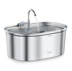 Source Factory Stainless Steel Pet Smart Water Dispenser Automatic Circulation Flow 3.2L Large Capacity Cat and Dog Water Feeder