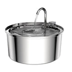 Source Factory Stainless Steel Pet Smart Water Dispenser Automatic Circulation Flow 3.2L Large Capacity Cat and Dog Water Feeder