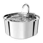 Source Factory Stainless Steel Pet Smart Water Dispenser Automatic Circulation Flow 3.2L Large Capacity Cat and Dog Water Feeder